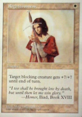 Righteousness - Fifth Edition: #56, Magic: The Gathering Lp R45