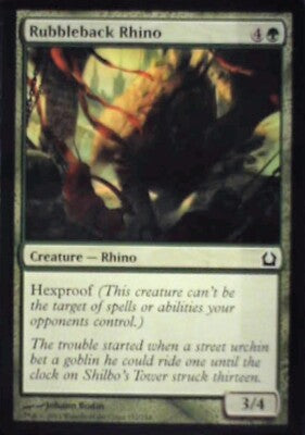 Rubbleback Rhino - Return to Ravnica: #132, Magic: The Gathering Nm R74