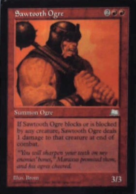 Sawtooth Ogre - Weatherlight: #114, Magic: The Gathering Lp R45