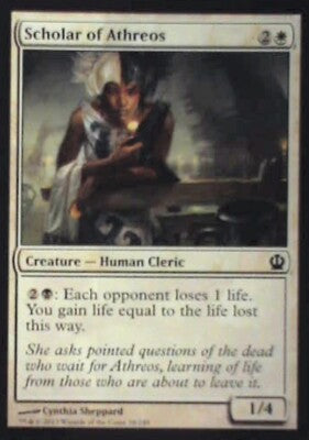 Scholar of Athreos - Theros: #28, Magic: The Gathering Nm R65