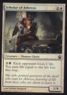 Scholar of Athreos - Theros: #28, Magic: The Gathering Nm R74