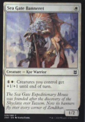 Sea Gate Banneret - Zendikar Rising: #36, Magic: The Gathering Nm R65