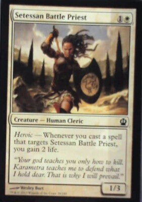 Setessan Battle Priest - Theros: #29, Magic: The Gathering Nm R65