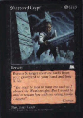 Shattered Crypt - Weatherlight: #80, Magic: The Gathering Lp R45