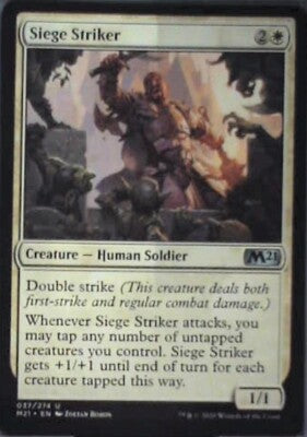 Siege Striker - Core Set 2021: #37, Magic: The Gathering Nm R55