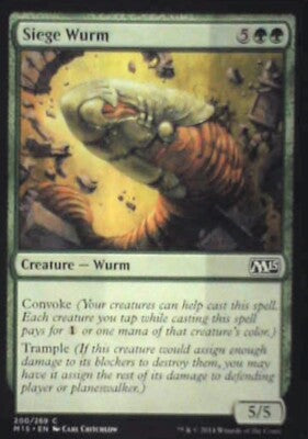 Siege Wurm - Magic 2015 (M15): #200, Magic: The Gathering Nm R55