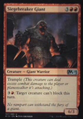 Siegebreaker Giant - Core Set 2019: #157, Magic: The Gathering Nm R55