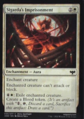 Sigarda's Imprisonment - Innistrad: Crimson Vow: #35, MTG Nm R55