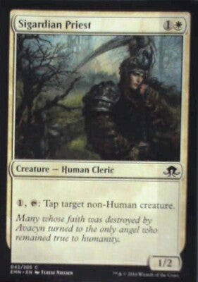 Sigardian Priest - Eldritch Moon: #42, Magic: The Gathering Nm R55