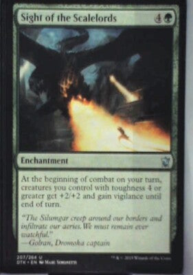 Sight of the Scalelords - Dragons of Tarkir: #207, Magic: The Gathering Nm R55