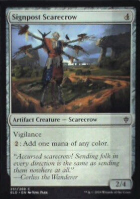 Signpost Scarecrow - Throne of Eldraine: #231, Magic: The Gathering Nm R55