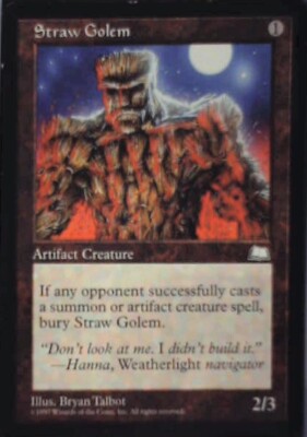 Straw Golem - Weatherlight: #158, Magic: The Gathering Lp R45