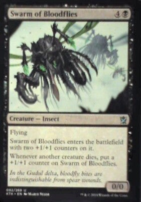 Swarm of Bloodflies - Khans of Tarkir: #92, Magic: The Gathering Nm R73
