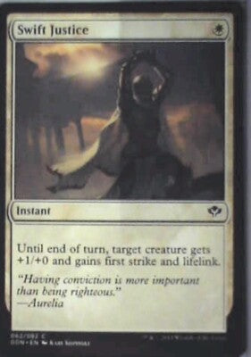 Swift Justice - Duel Decks: Speed vs. Cunning: #62, Magic: The Gathering