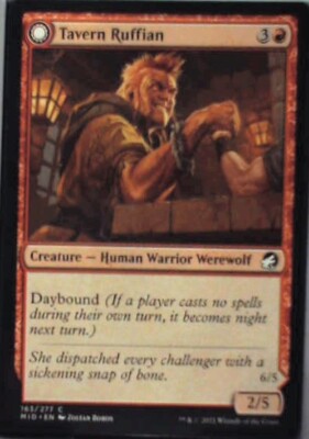Tavern Ruffian - Innistrad: Midnight Hunt: #163, Magic: The Gathering Nm R73