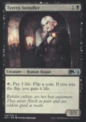 Tavern Swindler - Core Set 2021: #124, Magic: The Gathering Nm R73