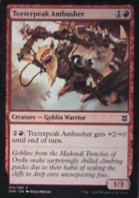 Teeterpeak Ambusher - Zendikar Rising: #169, Magic: The Gathering Nm R73