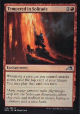 Tempered in Solitude - Kamigawa: Neon Dynasty: #165, Magic: The Gathering Nm R73