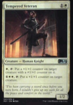 Tempered Veteran - Core Set 2021: #41, Magic: The Gathering Nm R73