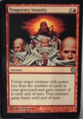Temporary Insanity - Duel Decks: Knights vs. Dragons: #73, Magic: The Gathering