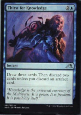 Thirst for Knowledge - Kamigawa: Neon Dynasty: #85, Magic: The Gathering Nm R73