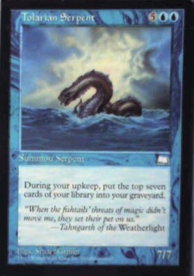 Tolarian Serpent - Weatherlight: #57, Magic: The Gathering Lp R45