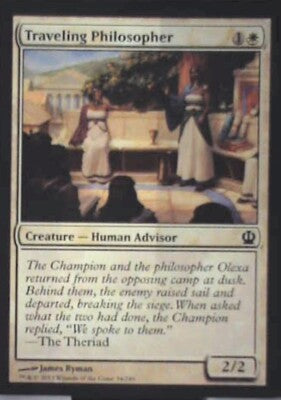 Traveling Philosopher - Theros: #34, Magic: The Gathering Nm R65