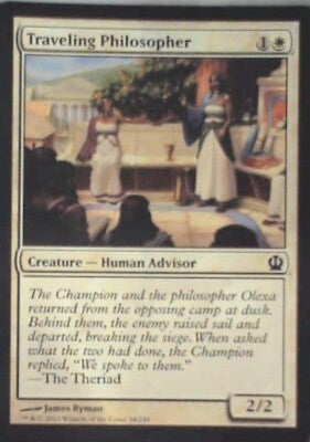 Traveling Philosopher - Theros: #34, Magic: The Gathering Nm R74