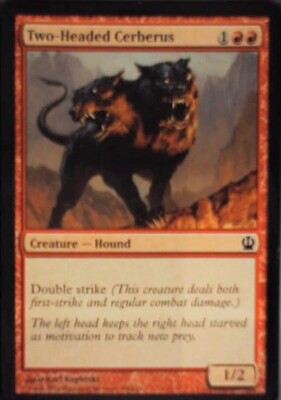 Two-Headed Cerberus - Theros: #146, Magic: The Gathering Nm R65