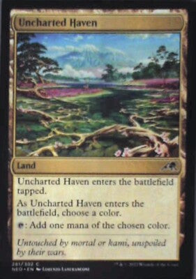 Uncharted Haven - Kamigawa: Neon Dynasty: #281, Magic: The Gathering Nm R55