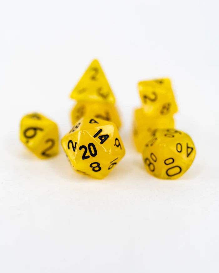 Dandelion | 7 Piece Mini Acrylic Polyhedral Dice Set